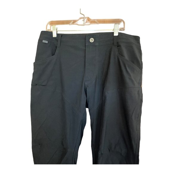 Kuhl Renegade Rock Climbing Hiking Pants Men 36x32 Ink Black Bottom Hem Cinch - Picture 3 of 16